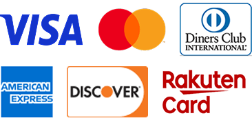 VISA / Mastercard / Diners Club International / American Express / DISCOVER / 楽天カード